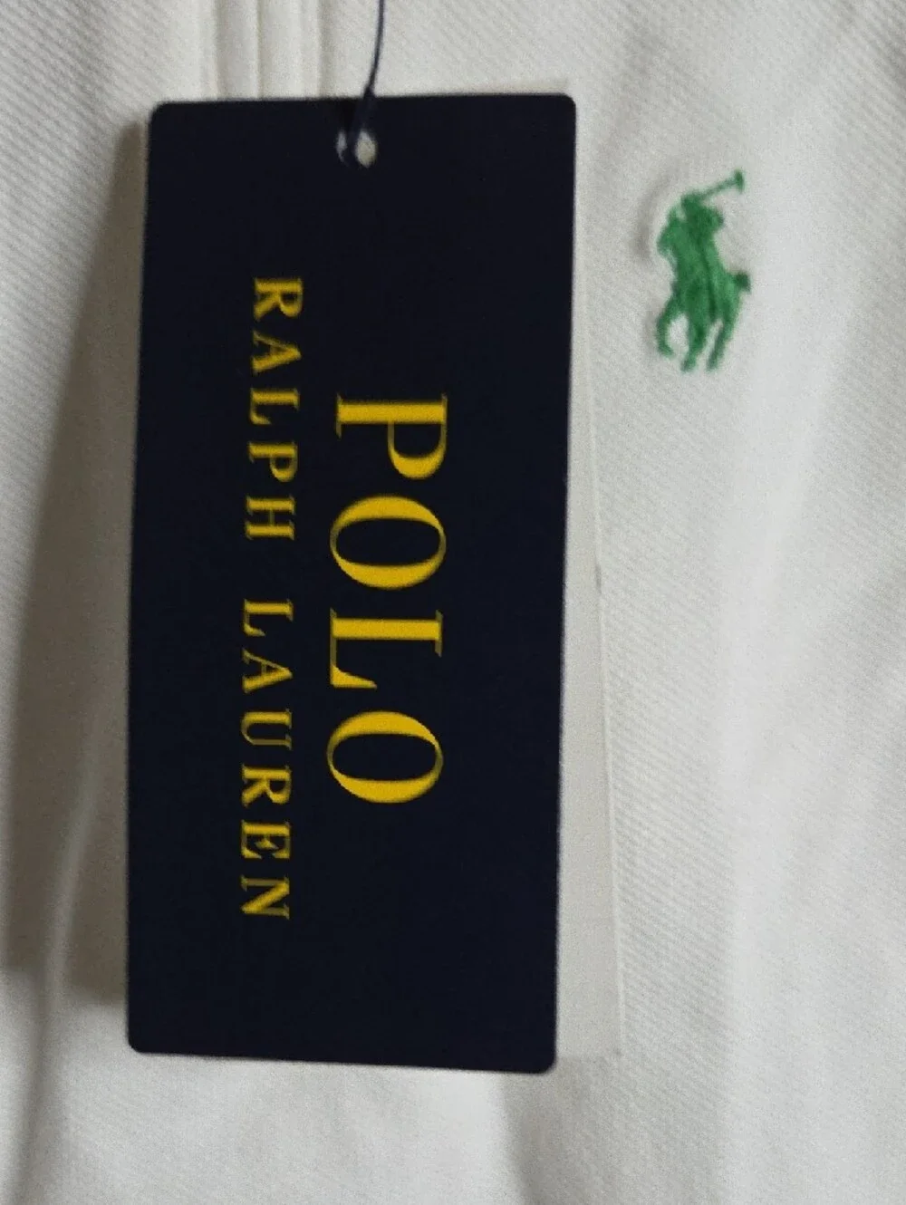 Ralph Lauren White Sleeveless Polo‎ Tank with Green Trim